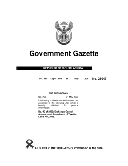 Exchange Control Amnesty and Amendment of Taxation Laws Act