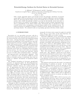 Potential-Energy Surfaces for Excited States in Extended Systems
