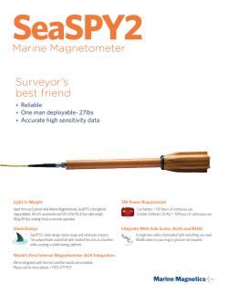 Marine Magnetometer Surveyor`s best friend