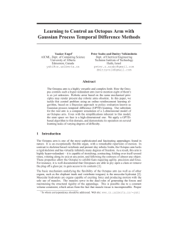 Learning to Control an Octopus Arm with Gaussian Process