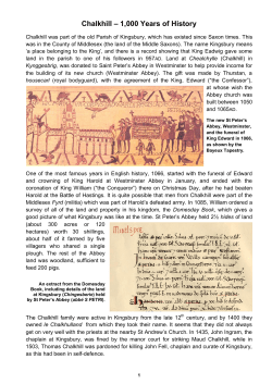 Chalkhill &ndash; 1000 Years of History
