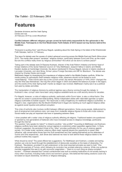 Secretarian divisions and the Arab Spring Divide and Rule