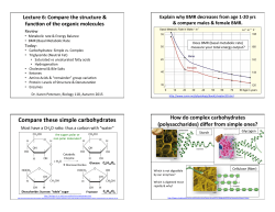 Compare these simple carbohydrates