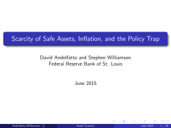 Scarcity of Safe Assets, Inflation, and the Policy Trap