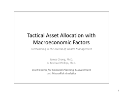 Tactical Asset Allocation with Macroeconomic Factors