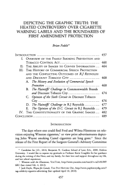depicting the graphic truth: the heated controversy over cigarette