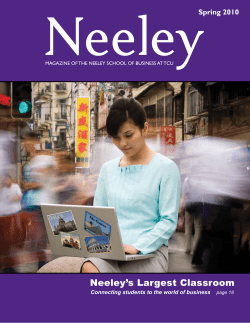 Spring 2010 Issue - Neeley School of Business