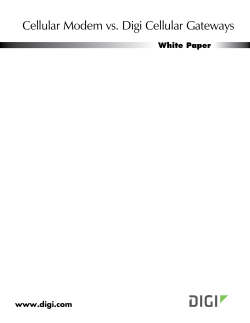Cellular Modem vs. Digi Cellular Gateways White