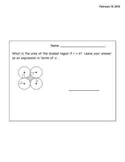 What is the area of the shaded region if r = 4?