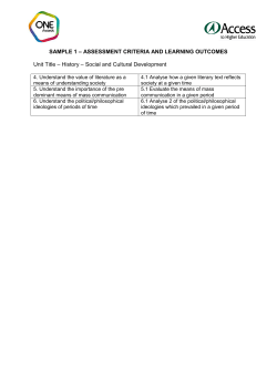 SAMPLE 1 - One Awards