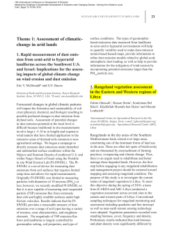 Rangeland vegetation assessment in the Eastern and Western