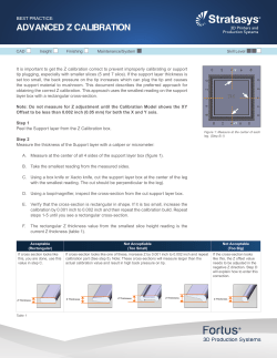 advanced z calibration