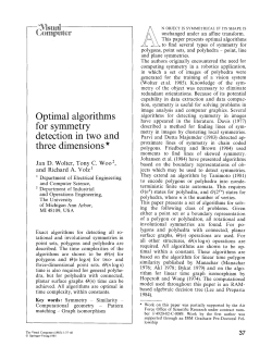 Optimal algorithms for symmetry detection in two