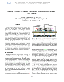 Learning Ensembles of Potential Functions for Structured Prediction