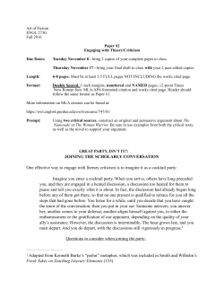 ENGL 273G Paper 2 - English 273G