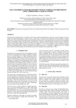 fast and robust stem reconstruction in complex