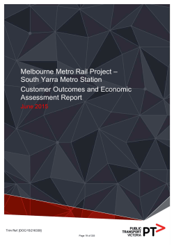 Melbourne Metro Rail Project &ndash; South Yarra Metro Station Customer