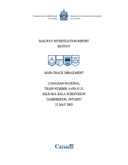 railway investigation report r03t0157 main