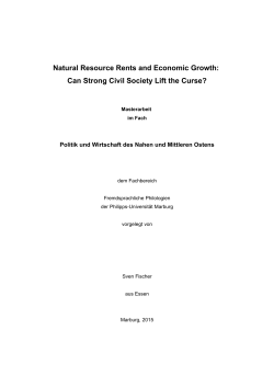 Natural Resource Rents and Economic Growth: Can Strong Civil