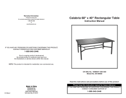 Calabria 68" x 40" Rectangular Table