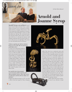 Arnold and Joanne Syrop