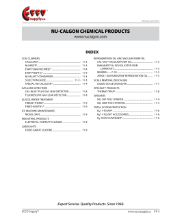 Nu-Calgon Chemical Products