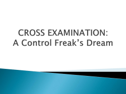cross examination