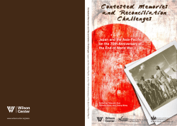 Contested Memories and Reconciliation Challenges: Japan and the