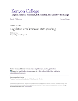 Legislative term limits and state spending