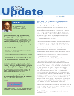 Winter 2015 Update - Tufts Health Plan