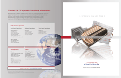 Contact Us / Corporate Locations Information - Wakefield