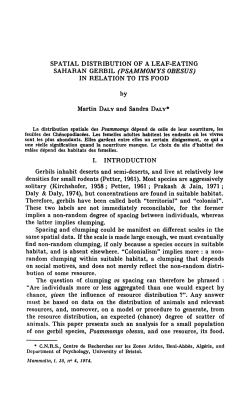 SPATIAL DISTRIBUTION OF A LEAF-EATING