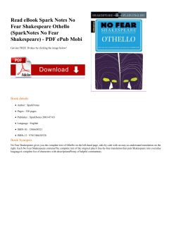 Read eBook Spark Notes No Fear Shakespeare Othello