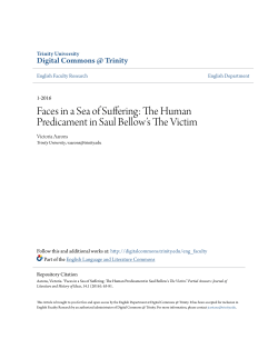 Faces in a Sea of Suffering: The Human Predicament in Saul