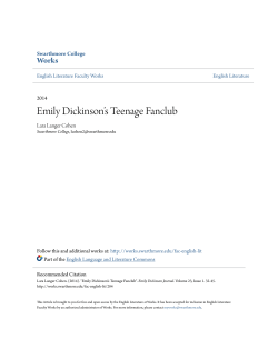Emily Dickinson&acirc;&bull;Žs Teenage Fanclub - Works
