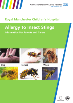 Allergy to Insect Stings