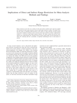 Implications of Direct and Indirect Range