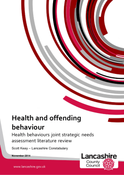 Health and offending behaviour