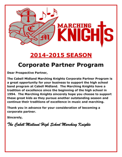 2014-2015 SEASON Corporate Partner Program