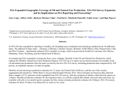 EIA Expanded Geographic Coverage of Oil and Natural Gas
