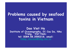 Problems caused by seafood toxins in Vietnam