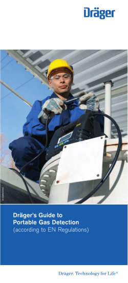 Dr&auml;ger`s Guide to Portable Gas Detection (according to EN