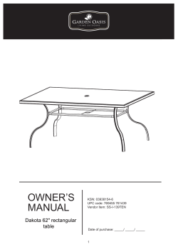 Dakota 62` rectangular table KSN#0-03938154-6 SS-I-139TEN