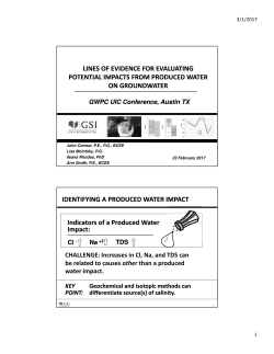 John Connor - Groundwater Protection Council