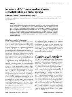 catalysed iron oxide recrystallization on metal cycling