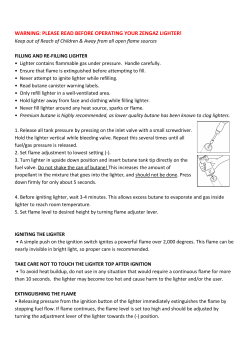 ZengaZ Lighter Instruction Manual