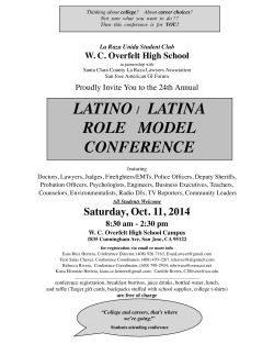 flyer WCO `14 - East Side Union High School District