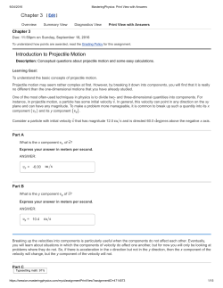 Introduction to Projectile Motion Chapter 3 [ Edit ]