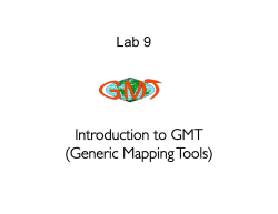 Introduction to GMT (Generic Mapping Tools)