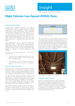 HVLS Fans and Sprinklers